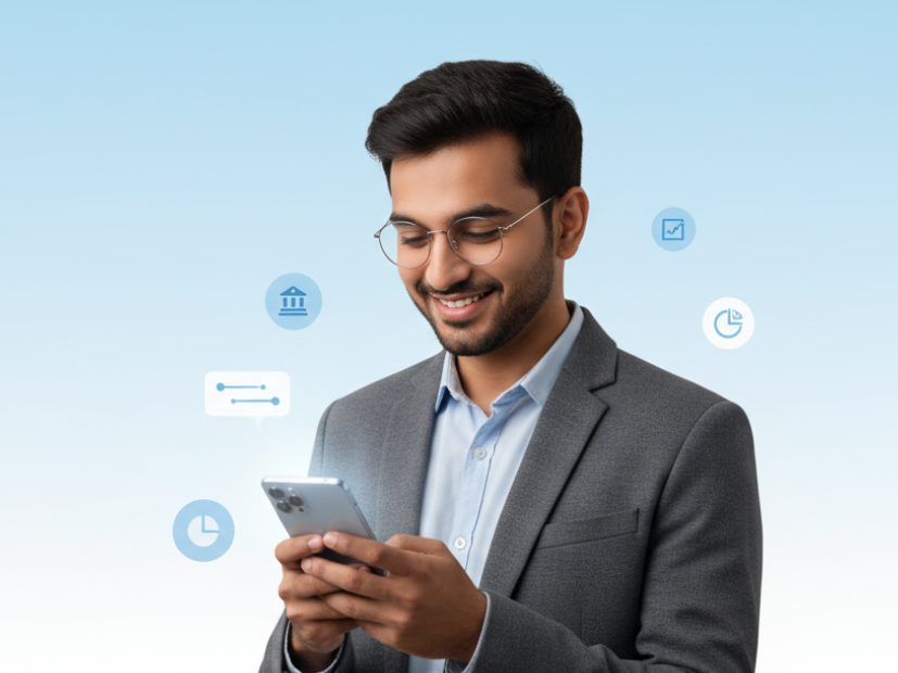 Person with smartphone